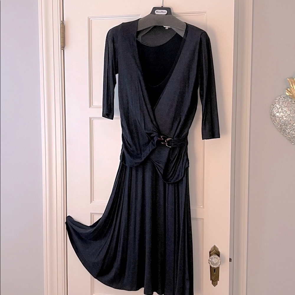 Max Mara Charcoal Jersey Dress